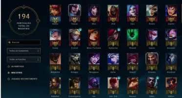 Conta LoL Ouro 3 - 36 skins