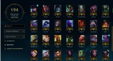 Conta LoL Ouro 3 - 36 skins