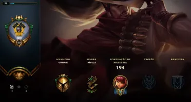 Conta LoL Ouro 3 - 36 skins