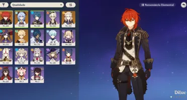 AR 38 Genshin Impact Diluc+Mona+Albedo+Ganyu