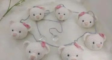 Varal de Berço com Amigurumis