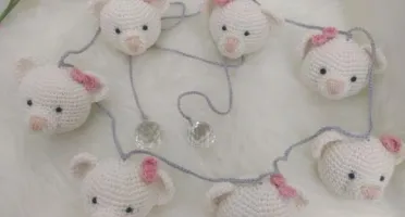 Varal de Berço com Amigurumis