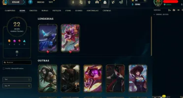 Conta League Of Legends (lvl 82 - Champs 112 - Skins 22)
