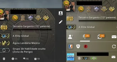 Conta Global, Level 60 Steam, 5 Medalhas