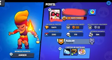 Conta Brawl Stars 15K Troféus + Clash Royale 5K Troféus