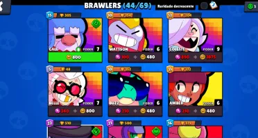 Conta Brawl Stars 15K Troféus + Clash Royale 5K Troféus