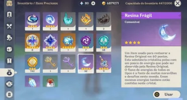 Conta AR52 com 10 5* estrelas (Hutao Kazuha Diluc Raiden)