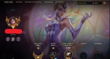 Conta lol nivel 117 ouro 1 100 skins 119 champs