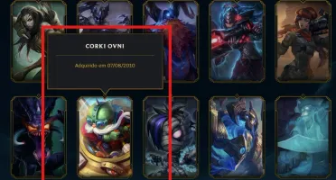 Conta League of Legends Full Acesso 3URS Corki UFO e outras