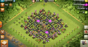 Vendo conta clash cv 8 bem evoluido
