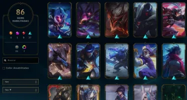 CONTA - LOL 86SKINS + VALORANT 1ºPASSE+V.ANCIFOGO/P.NEBULOSA