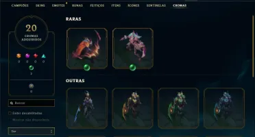 Conta Unranked com 140 Champs e 229 Skins + 1 Prestigio