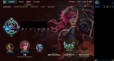 CONTA PLATINA 4 + 36 CAMPEÕES + 5 SKINS