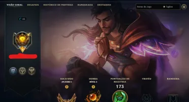 Conta Lol Ouro, 75 Skins, com Mítica e Lendárias, 32K Ea