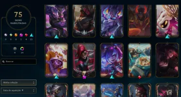 Conta Lol Ouro, 75 Skins, com Mítica e Lendárias, 32K Ea