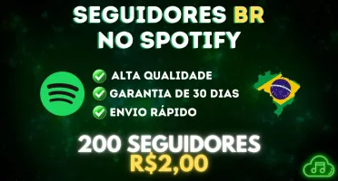 [PROMOÇÃO]✨SEGUIDORES BRASILEIROS NO SPOTIFY 1K POR R$10,00