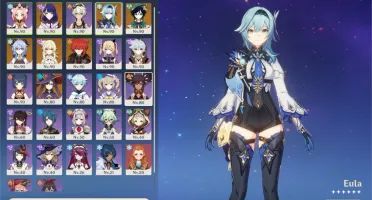 Genshin Impact conta com vários personagens: Eula, Ganyu etc