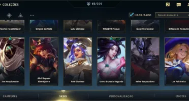 Conta Wild Rift - Skin dos primeiros 3 Wild Pass