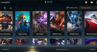 Conta Wild Rift - Skin dos primeiros 3 Wild Pass