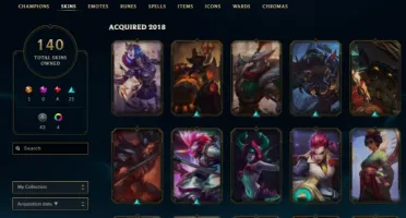 Conta League of Legends 140 skins (raras) - Ex diamante