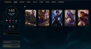 Conta League of Legends 140 skins (raras) - Ex diamante