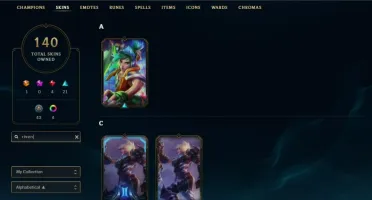 Conta League of Legends 140 skins (raras) - Ex diamante
