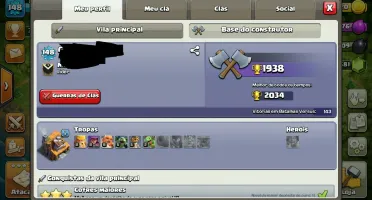 Clash Of Clans CV 10 Full barato rainha 30 e rei 27