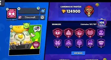 ⚡ Conta Brawl Stars Full - 124.900 Troféus ⚡