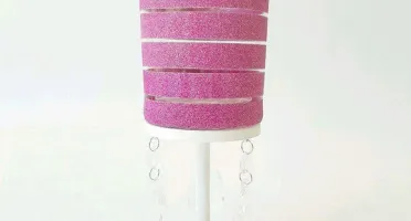Castiçal Listras Rosas - M