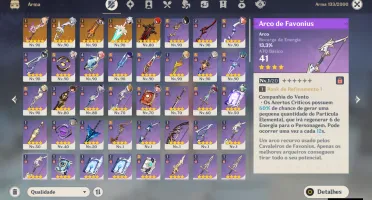 Conta Genshin Impact AR 58 end game OP