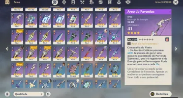 Conta Genshin Impact AR 58 end game OP