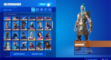 conta de fortnite com mais de 120 skins passes raros e skins