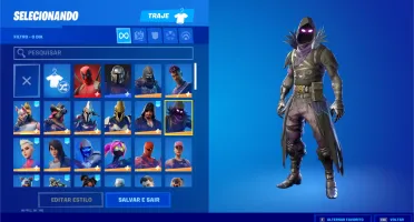 conta de fortnite com mais de 120 skins passes raros e skins