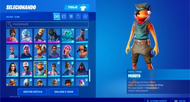 conta de fortnite com mais de 120 skins passes raros e skins