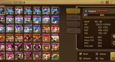 Conta Summoners WAR - Faz Raid 5 solo