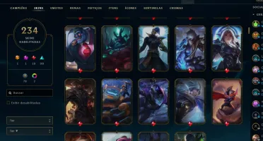 CONTA LEAGUE OF LEGENDS - 234 SKINS - LEVEL 314