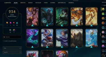CONTA LEAGUE OF LEGENDS - 234 SKINS - LEVEL 314