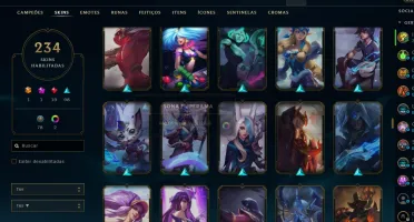CONTA LEAGUE OF LEGENDS - 234 SKINS - LEVEL 314