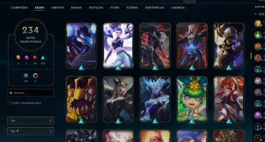 CONTA LEAGUE OF LEGENDS - 234 SKINS - LEVEL 314