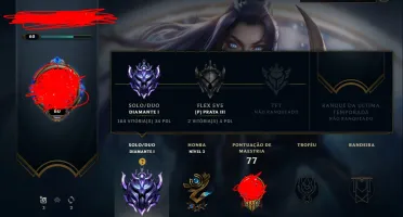 Conta DIAMANTE/MESTRE League of Legends