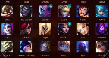 Conta DIAMANTE/MESTRE League of Legends