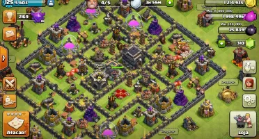 Conta Clash of clans cv 9