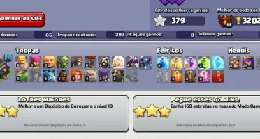 Conta Clash of clans cv 9