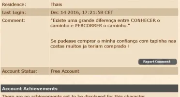 Duas contas de TIBIA pelo preço de uma
