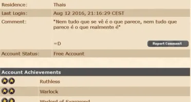 Duas contas de TIBIA pelo preço de uma
