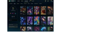 Conta lv 184,33 skins 2 ultimates e 82 champs