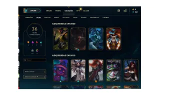 Conta lv 184,33 skins 2 ultimates e 82 champs