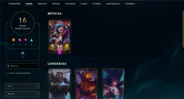 Conta de Lol com a Skin Annieversário