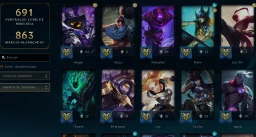 Conta League Of Legends Com Todos Os Campeões!