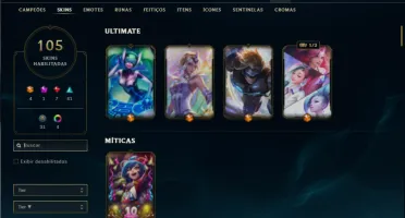 Esmeralda 3 com 150 Champs e 105 Skins + 4 Ultimates